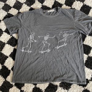 Urban Outfitters oversized Tee| Grey with white skeletons| One Size fits all |
